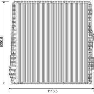 Radiateur NIEUW DEEL VALEO 733550