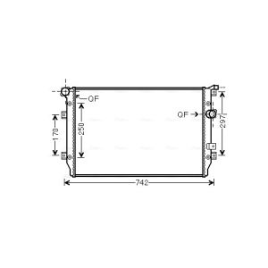 Arrefecedor do motor AVA COOLING VNA2287