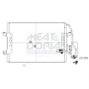Kondensator, Klimaanlage MEAT & DORIA 991089