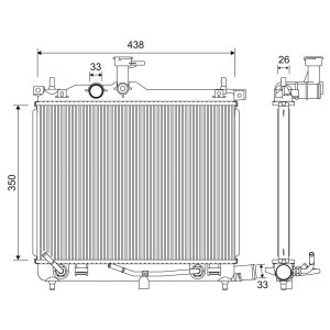 Motorradiateur  VALEO 701253