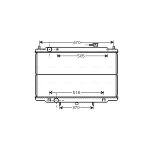 Arrefecedor do motor AVA COOLING DN2302
