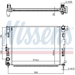 Arrefecedor do motor NISSENS 607086