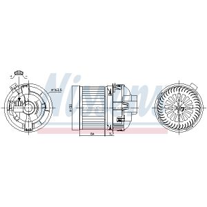 Ventilador de habitáculo NISSENS 87468