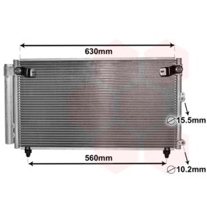 A/C-kondensor VAN WEZEL 53005558