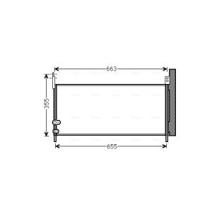 Kondensator, Klimaanlage AVA COOLING TO5576D