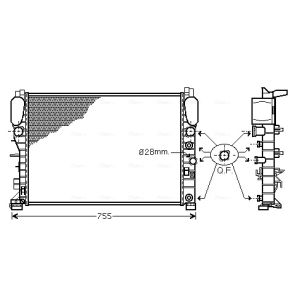 Radiador de motor AVA COOLING MSA2342