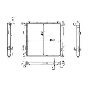 Arrefecedor do motor MAHLE CR 1367 000S