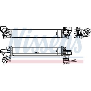 Ladeluftkühler NISSENS 961233