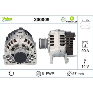 Drehstromlichtmaschine VALEO 200009