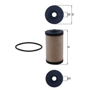 Filtro de combustível MAHLE KX 43