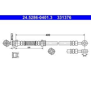 Bremsschlauch ATE 24.5286-0401.3