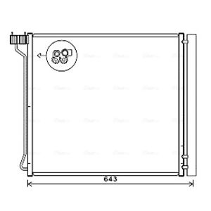 A/C-kondensor AVA COOLING BW5474D