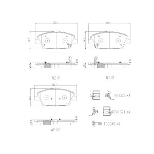 Conjunto de pastilhas de travão BREMBO P 06 126