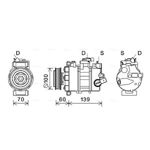 Compressor, ar condicionado AVA COOLING VNK356