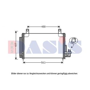 Kondensator, Klimaanlage AKS DASIS 512078N
