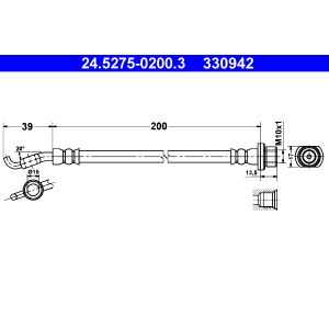 Bremsschlauch ATE 24.5275-0200.3