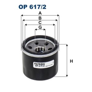 Oliefilter FILTRON OP 617/2