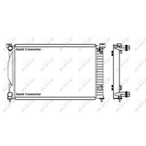 Radiador, refrigeración de motor Economy Class NRF 50543A