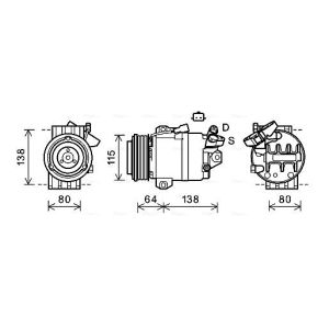 Compressor, ar condicionado AVA COOLING RTAK565