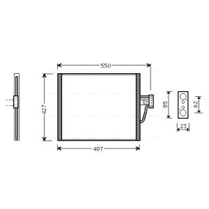 Condensador, ar condicionado AVA COOLING BW5213 AVA