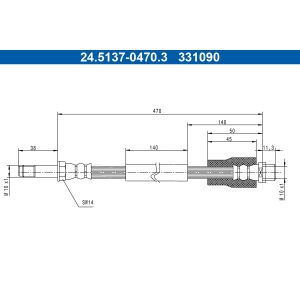Remleiding ATE 24.5137-0470.3