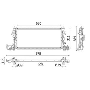 Raffreddatore motore MAHLE CR 2699 000P