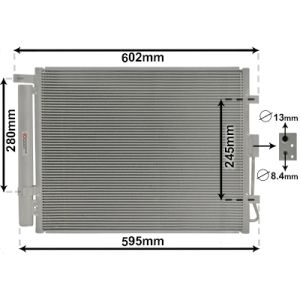A/C-kondensor VAN WEZEL 83005150