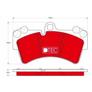 Conjunto de pastilhas de travão TRW GDB1548DTE, frente