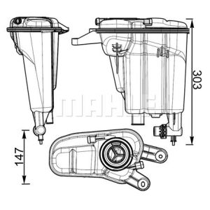 Depósito de compensación, refrigerante MAHLE CRT 95 000S