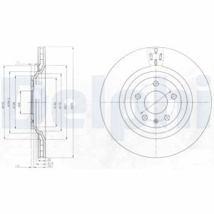 Disco de freno DELPHI BG4087