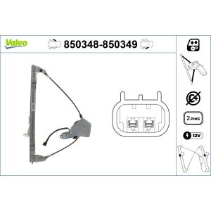 Regulador de janelas VALEO 850348