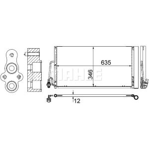 Kondensator, Klimaanlage BEHR MAHLE AC 590 000S