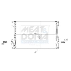 A/C-kondensor MEAT & DORIA 991224