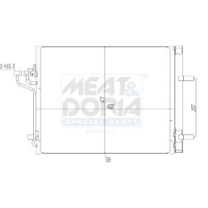 A/C-kondensor MEAT & DORIA 991257