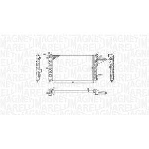 Arrefecedor do motor MAGNETI MARELLI 350213189100