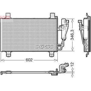 Condensador, sistema de ar condicionado DENSO DCN44017