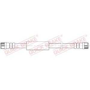 Tubo do travão flexível traseiro, esquerdo QUICK BRAKE 22.319