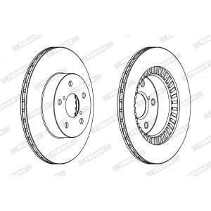Bremsscheibe FERODO DDF1009C