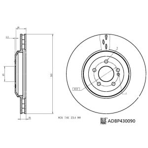 Bremsscheibe BLUE PRINT ADBP430090
