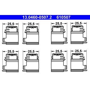Kit de accesorios, pastillas de frenos ATE 13.0460-0507.2