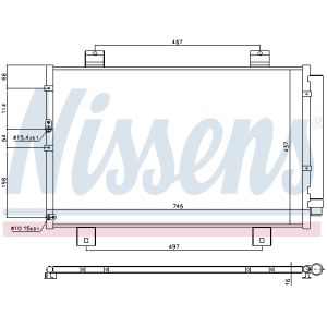 Condensator, airconditioning NISSENS 940697