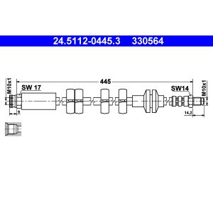Flexible de frein ATE 24.5112-0445.3