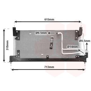 Condenseur (climatisation) VAN WEZEL 37005224
