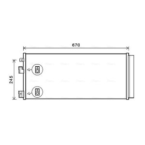 Condenseur (climatisation) AVA COOLING OL5679D