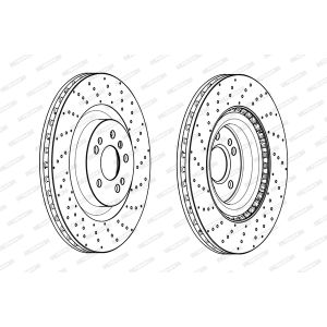 Bremsscheibe FERODO DDF2202C-1 vorne, belüftet, 1 Stück