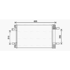 Condensador, sistema de ar condicionado AVA COOLING CN5311D