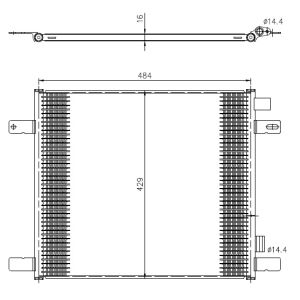 Condensador, ar condicionado EASY FIT NRF 350505