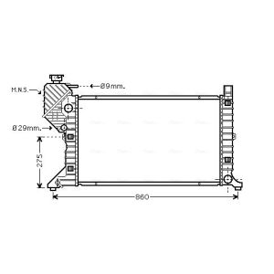 Radiador de motor AVA COOLING MSA2300