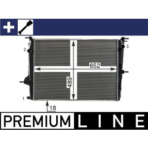 Arrefecedor do motor MAHLE CR 23 000P