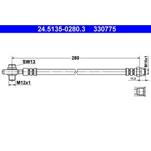 Flexible de frein ATE 24.5135-0280.3